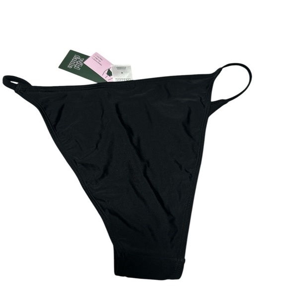 Wild Fable, NWT, Med 8-10) Black Side Extra Cheeky High Leg Bikini Swim Bottom - Picture 3 of 5